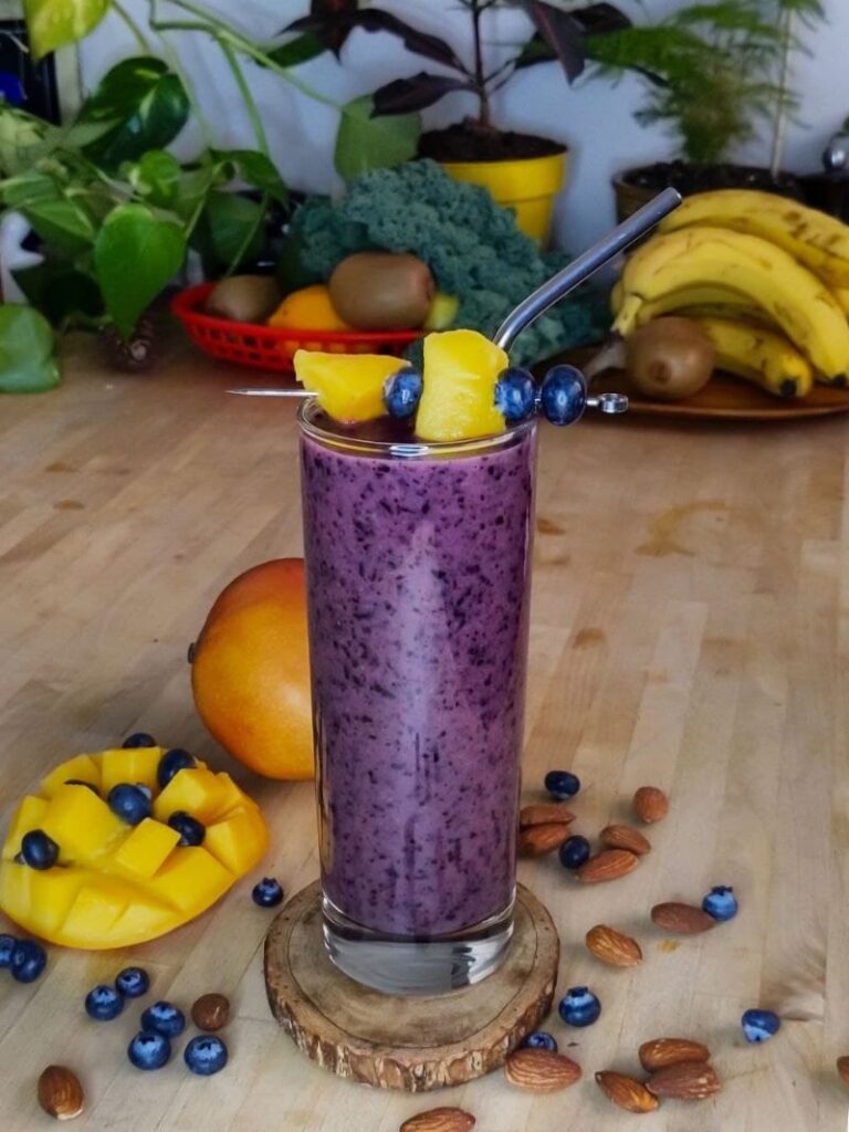 Blueberry-Mango Smoothies 2