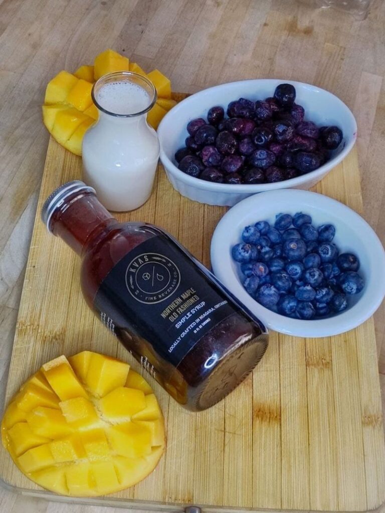 Ingridients Blueberry-Mango